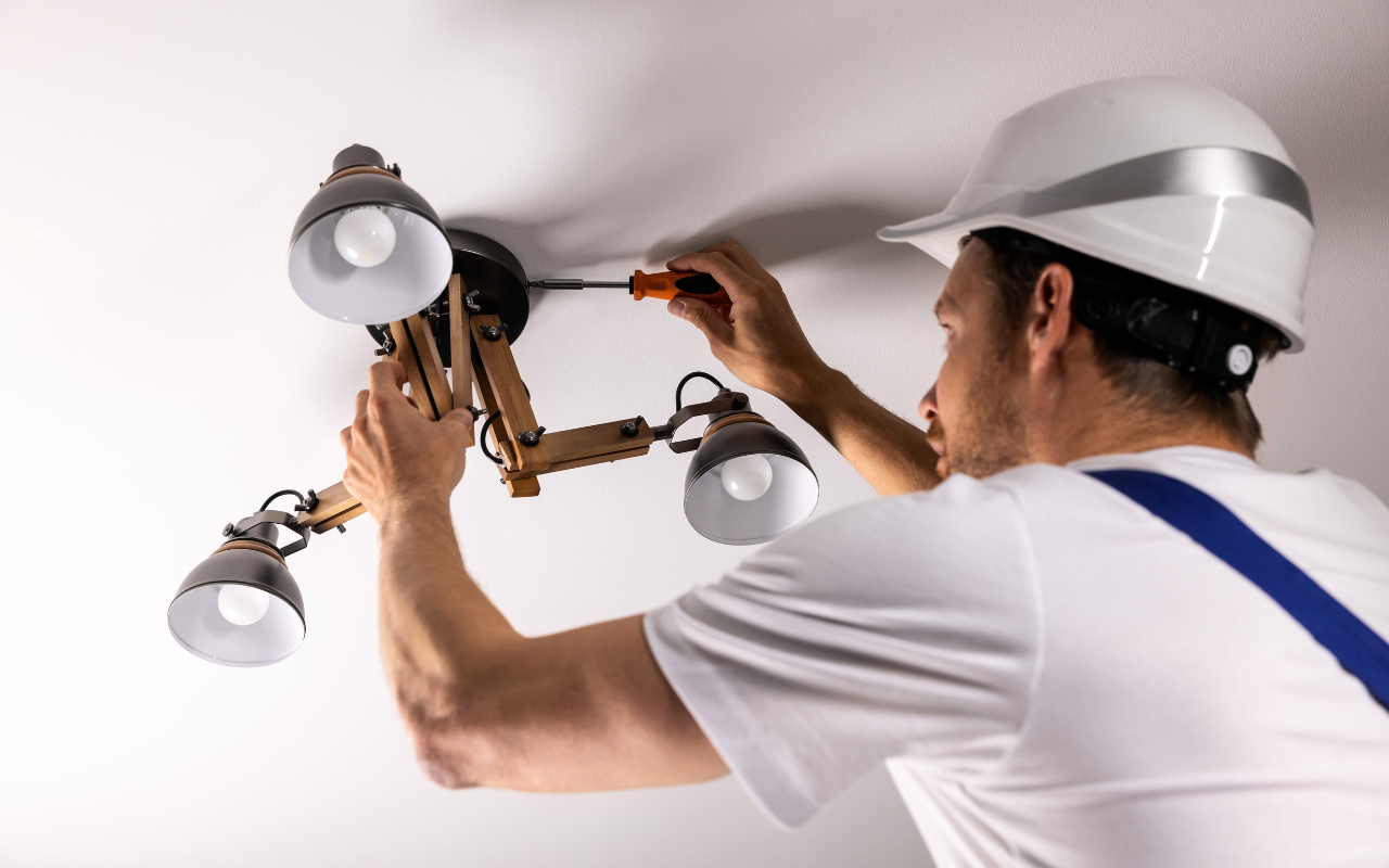 installing light fixture in Chalmette