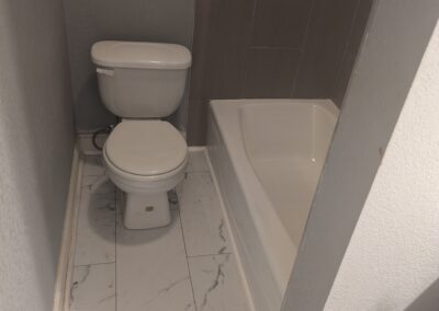 toilet reinstalled after new Flooring